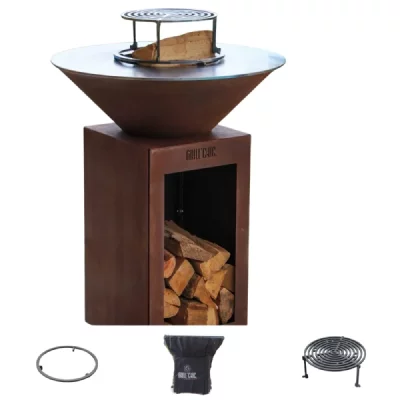 GRILL CHIC  Brasero barbecue de jardin - Marron