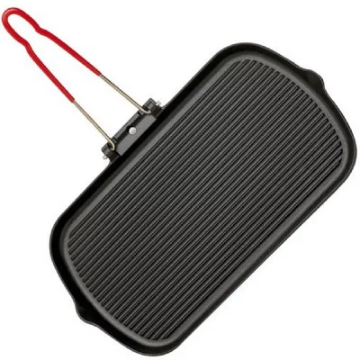 INVICTA Grill Rectangulaire En Fonte 37 X 22 Cm