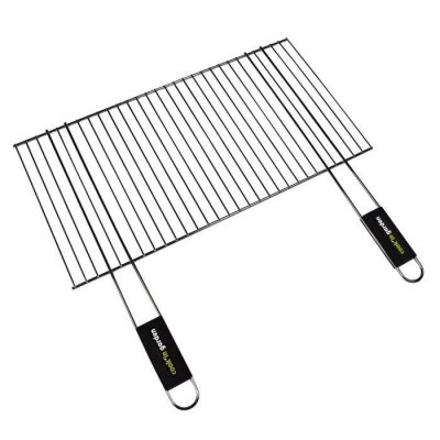 COOK IN GARDEN Grille chrom&eacute;e 57x40cm 2 poign&eacute;es manche soft touch - Garden Max