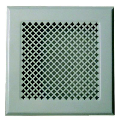 DMO Grille De Chemin&eacute;e Avec Pr&eacute;cadre 170 X 170 Mm Couleur Blanche 