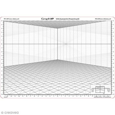 Grille de perspective Graph'it - A - A4 - Graph'it - couleur variant
