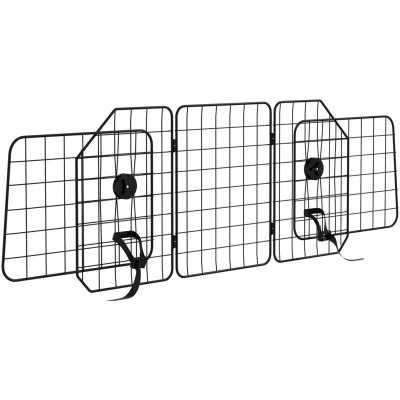 PAWHUT Grille de s&eacute;paration voiture pour chien pliable r&eacute;glable 93-150L cm universelle pour appui-t&ecirc;te noir