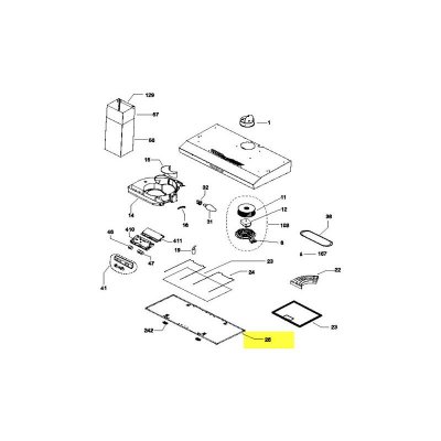 INDESIT Grille Filtre Cm60 Hi151ix Pour Hotte  - C00265915