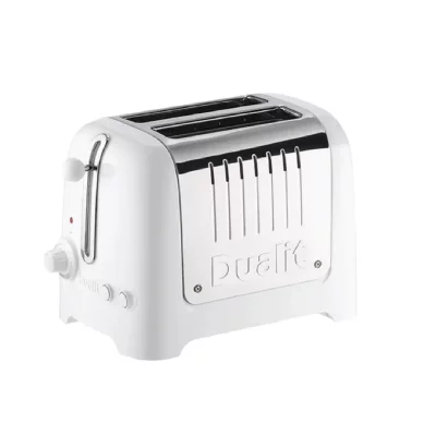 DUALIT Grille-pain 2 fentes 1200w blanc/inox - 26223 - Lite - 