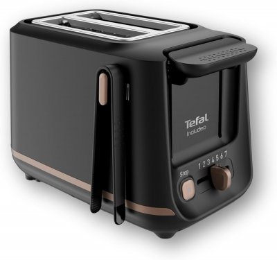 TEFAL Grille-pain 2 Fentes 850w Noir Design Inclusif