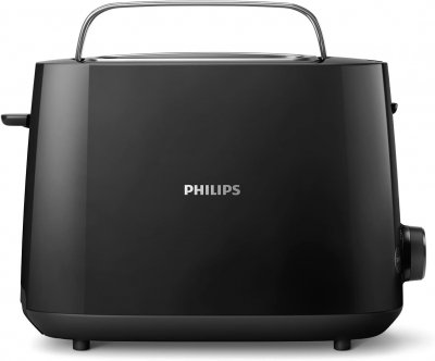 PHILIPS Grille-pain 2 Fentes Noir 830W 8 Niveaux