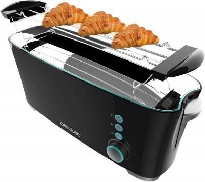 CECOTEC Grille-pain 2 Fentes Xl 1000w Noir