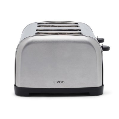 LIVOO Grille-pain 4 fentes DOD197 Gris