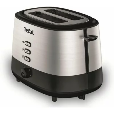TEFAL Grille-pain Argent/Noir 870W 2 Fentes