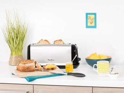 MOULINEX Grille Pain Avec 1 Fente 800w Gris Noir