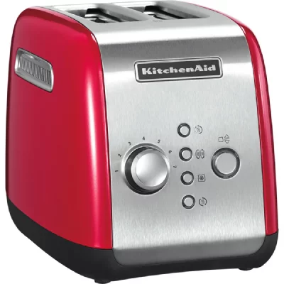 KITCHENAID Grille Pain Avec 2 Fentes 1100w Rouge Empire Argent