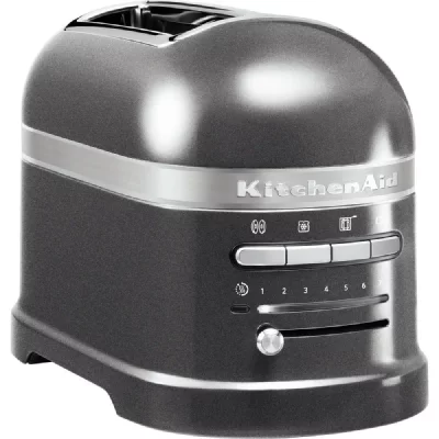 KITCHENAID Grille Pain Avec 2 Fentes 1250w Gris &Eacute;tain Argent