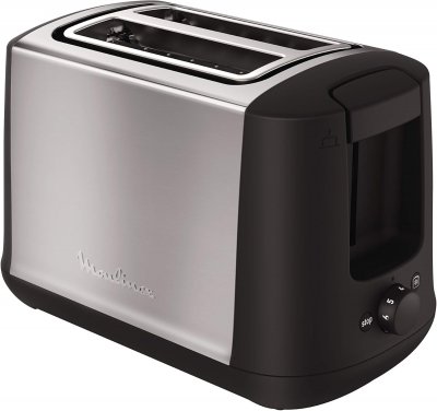 MOULINEX grille pain avec 2 fentes 850W gris noir LT340811 