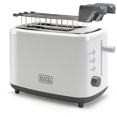 BLACK & DECKER Grille-pain avec pinces 820W Black+Decker BXTOA820E