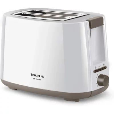 TAURUS Grille-pain Blanc 2 Fentes 750w 7 Niveaux