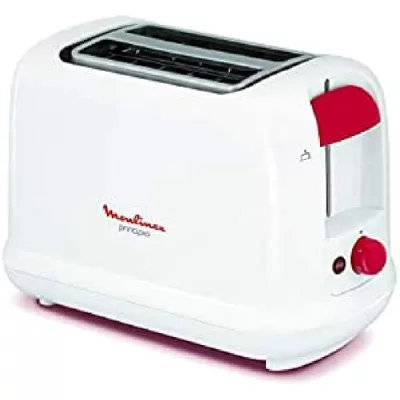 MOULINEX Grille-pain Blanc/Rouge 2 Fentes 850W