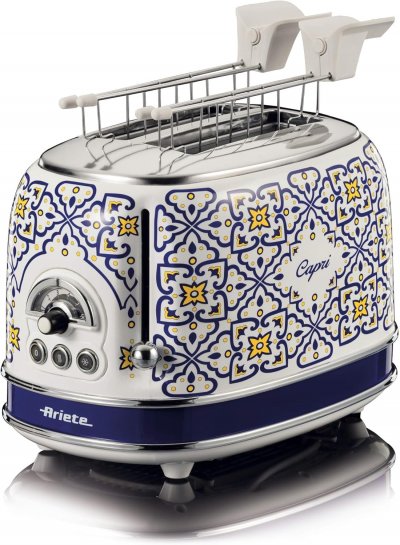 ARIETE Grille-pain Capri 2 Fentes 810w Avec Pinces