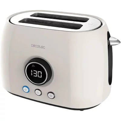 CECOTEC Grille-pain Digital Beige 2 Fentes 800W