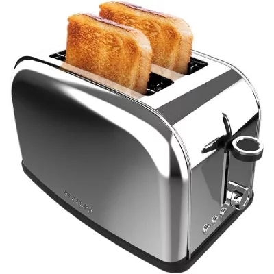 CECOTEC Grille-pain Inox 2 Tranches 850W Support Viennoiseries