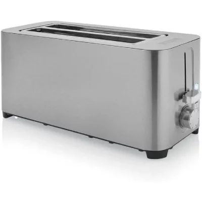 PRINCESS Grille-pain Inox Bross&eacute; 1400W 2 Fentes Longues