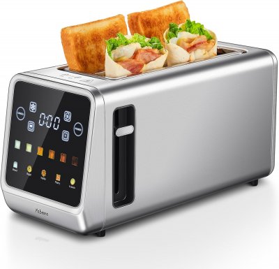 VENDOS85 Grille-pain Inox Lcd 2 Fentes 1450w