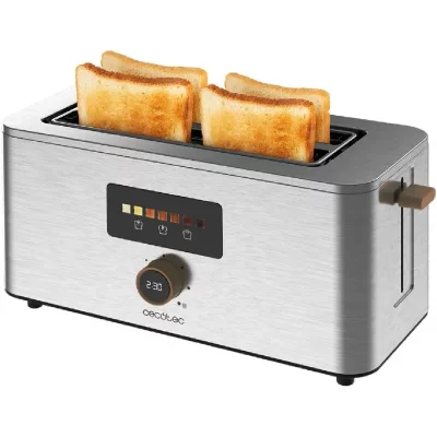 CECOTEC Grille-pain Inox Tactile 1500W 2 Fentes