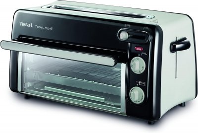 TEFAL Grille-pain Mini-Four 2-en-1 Noir 1300W