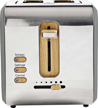 NEDIS grille-pain  soft-touch gris 