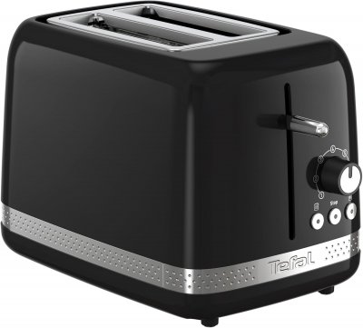 TEFAL Grille-pain Noir 2 Fentes 850w 7 Niveaux