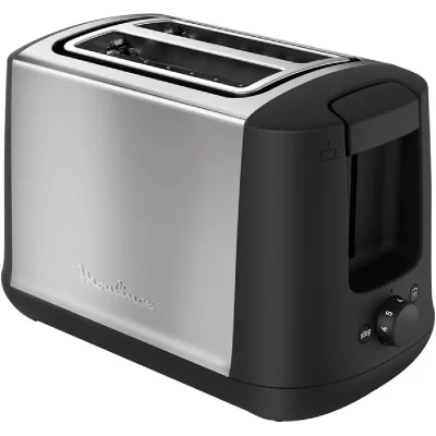 MOULINEX Grille-pain Noir Inox 2 Fentes 850W