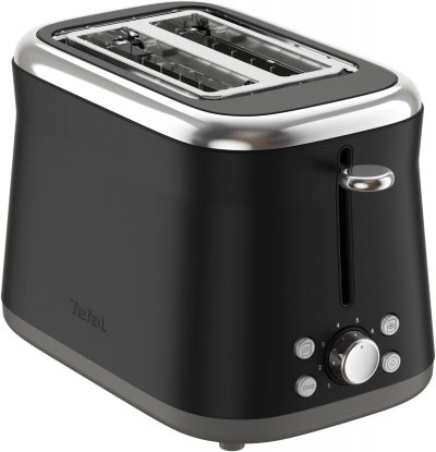 TEFAL Grille-pain Noir R&eacute;tro 2 Fentes 850w