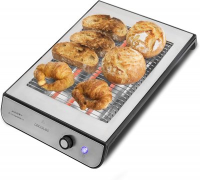 CECOTEC Grille-pain Plat Inox 900W Quartz