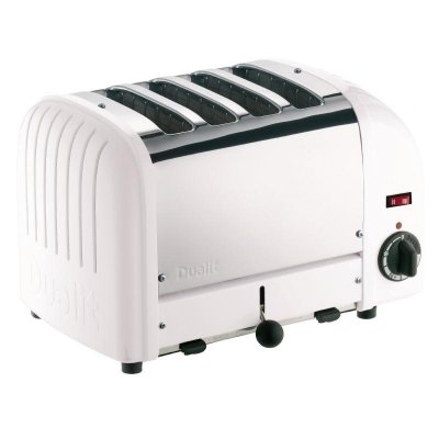 DUALIT Grille Pain Professionnel Blanc - 4 Tranches -  - 360x210x220mm 