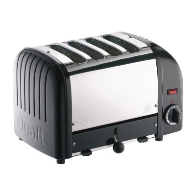 DUALIT Grille Pain Professionnel Noir - 4 Tranches -  - 360x210x220mm 