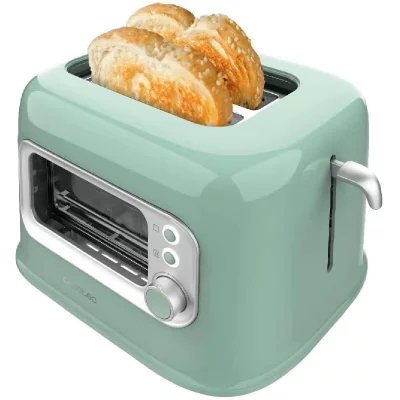 CECOTEC Grille-pain R&eacute;tro Vert 2 Fentes 700W