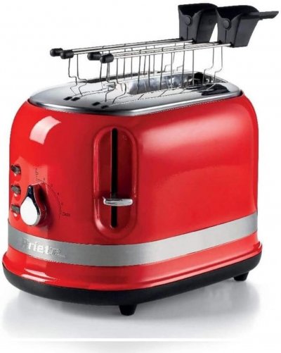 ARIETE Grille-pain Rouge 2 Fentes 800w Moderne