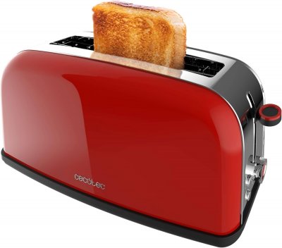 CECOTEC Grille-pain Rouge Inox 2 tranches 850W