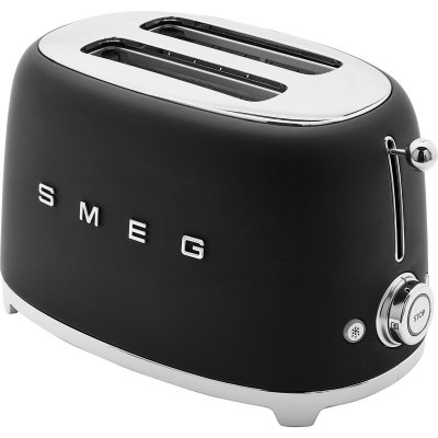 SMEG Grille-pain  TSF01BLMEU Noir mat 