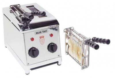 MATERIEL CHR PRO Grille-Pain Toaster Professionnel Milan 2 Fentes - - Acier inoxydable
