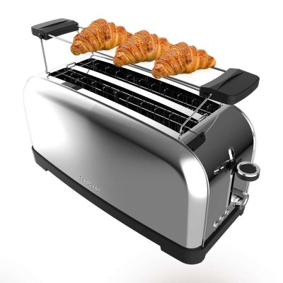 CECOTEC Grille-pain verticaux Toastin' time 1500 Inox 