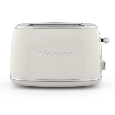 SWEISS Grille pain vintage 2 fentes -  - GRS8 - 850 W - Thermostat r&eacute;glable - Beige