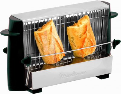 MOULINEX Grille-pain Vintage Ouvert 4 Tranches 760w