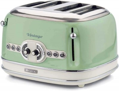 ARIETE Grille-pain Vintage Vert 4 Fentes 1600W