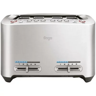 SAGE Grille-pains 4 fentes 1900w smart toast gris - STA845BAL2EEU1 - 