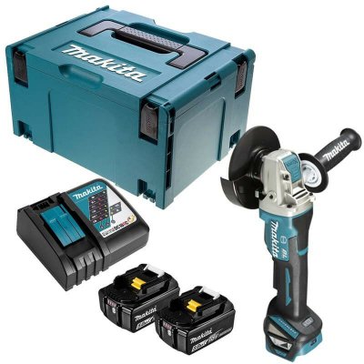 MAKITA Grinder de la batterie 18V DGA519RTJ 2x batterie 5.0 a