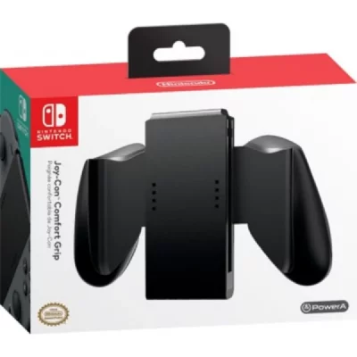 GENERIQUE Grip Power A Joy-Con Comfort Noir pour Nintendo Switch 