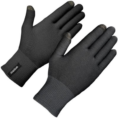 GRIPGRAB  - Merino Wool Liner Gloves - Gants v&eacute;lo Black - XL/XXL