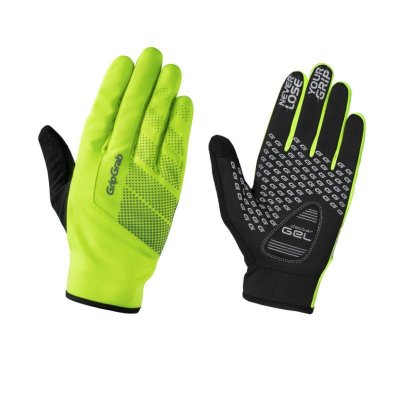 GRIPGRAB  Ride Hi-Vis Windproof Midseason Glove - Fluorescent Yellow