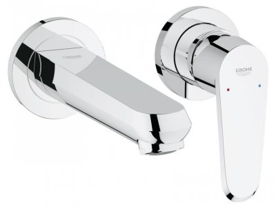 GROHE  19573002 eurodisc cosmopolitan fa&ccedil;ade mitigeur 2 trous lavabo argent