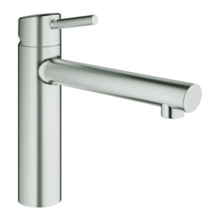 GROHE  Concetto Robinet de cuisine avec bec medium acier